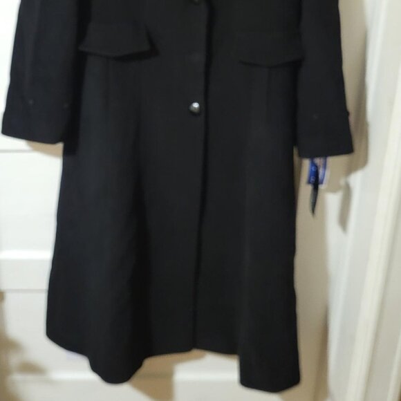 "JONES NEW YORK COLLECTION" WOMENS RIBBED ANGORA WOOL LONG COAT - SIZE 10 - NWT - Picture 2 of 7